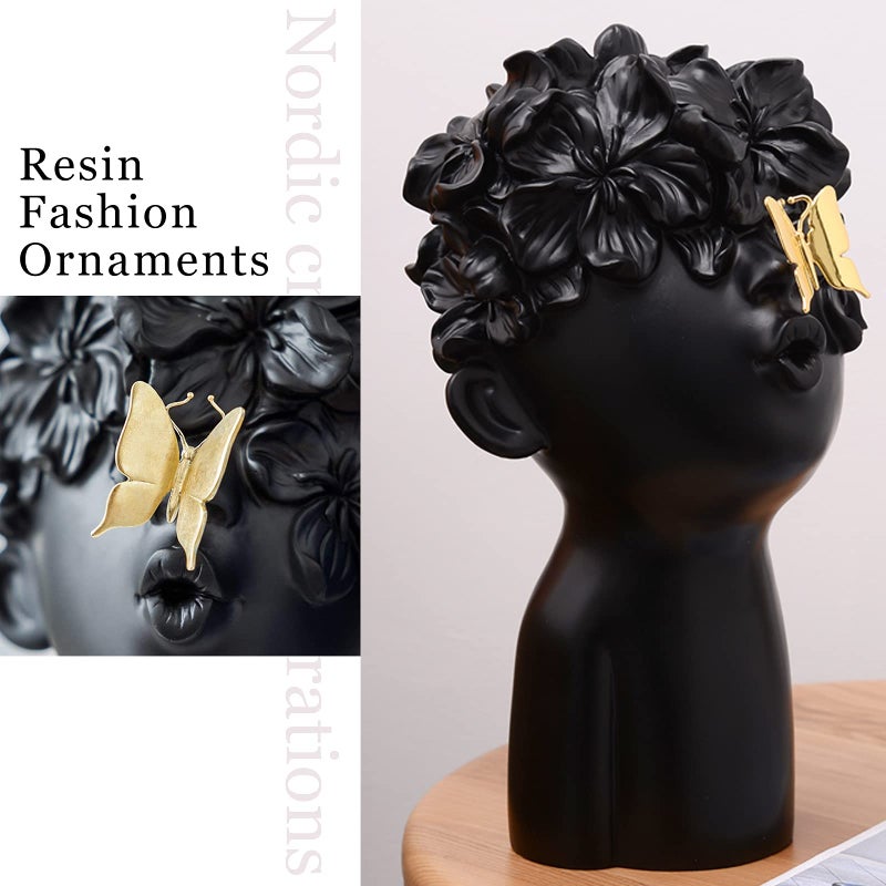 Notakia Modern and Simple Sculptures Home Decor Statues Sculptures Decoration Resin Figure Gift (one Black Big Size) - Image 2